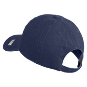 U.S. Army 75th Ranger Regiment Patched Washed Solid Pigment Dyed Cotton Twill Brass Buckle Cap - Navy OSFM