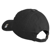 U.S. Army 75th Ranger Special Troops Battalion Embroidered Washed Solid Pigment Dyed Cotton Twill Brass Buckle Cap - Black OSFM