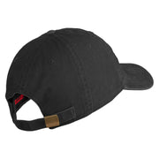 U.S. Army 75th Ranger Special Troops Battalion Embroidered Washed Solid Pigment Dyed Cotton Twill Brass Buckle Cap - Black OSFM