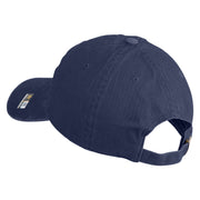 U.S. Army 75th Ranger Special Troops Battalion Embroidered Washed Solid Pigment Dyed Cotton Twill Brass Buckle Cap - Navy OSFM