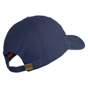 U.S. Army 75th Ranger Special Troops Battalion Embroidered Washed Solid Pigment Dyed Cotton Twill Brass Buckle Cap - Navy OSFM