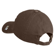 U.S. Army 75th Ranger Special Troops Battalion Embroidered Washed Solid Pigment Dyed Cotton Twill Brass Buckle Cap - Brown OSFM