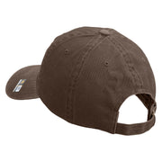 U.S. Army 3rd Ranger Battalion Embroidered Washed Solid Pigment Dyed Cotton Twill Brass Buckle Cap - Brown OSFM