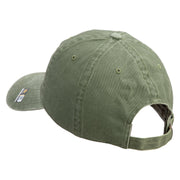 U.S. Army 3rd Ranger Battalion Embroidered Washed Solid Pigment Dyed Cotton Twill Brass Buckle Cap - Olive OSFM