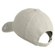 Star US Army Veteran Retired Embroidered Washed Solid Pigment Dyed Cotton Twill Brass Buckle Cap - Stone OSFM