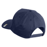 Star US Army Veteran Retired Embroidered Solid Cotton Twill 5 Panel Prostyle Snap Cap - Navy OSFM