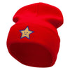 Super Star Embroidered 12 Inch Long Knitted Beanie