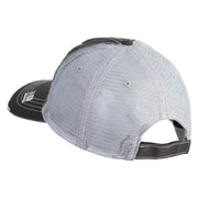 Star US Army Veteran Retired Embroidered Low Profile Special Cotton Mesh Cap - Black OSFM