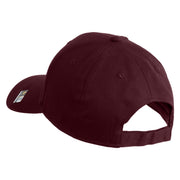 Star US Army Veteran Retired Embroidered Solid Cotton Twill Low Profile Strap Cap - Maroon OSFM