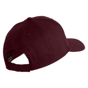 Star US Army Veteran Retired Embroidered Solid Cotton Twill Low Profile Strap Cap - Maroon OSFM