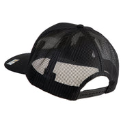 Star US Army Veteran Retired Embroidered Solid Cotton Twill Mesh Prostyle Cap - Black OSFM