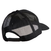 Star US Army Veteran Retired Embroidered Solid Cotton Twill Mesh Prostyle Cap - Black OSFM