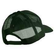 Star US Army Veteran Retired Embroidered Solid Cotton Twill Mesh Prostyle Cap - Dk-Green OSFM