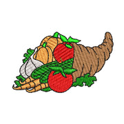 Cornucopia digitized embroidery design