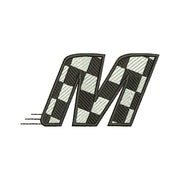 Checkered Flag Alphabet - M