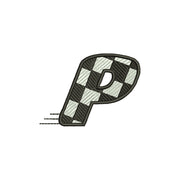 Checkered Flag Alphabet - P