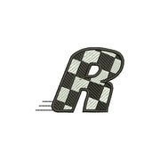 Checkered Flag Alphabet - R