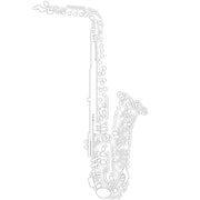 Music Notes Saxophone dtg printing design