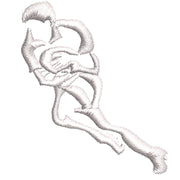 Rugby Player Running digitized embroidery design