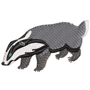 European Badger digitized embroidery design