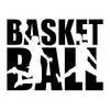 Basketball Word Silhouettes dtg printing design