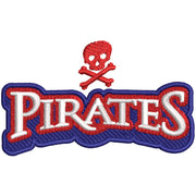 Pirate Skull Vessel Logo digitized embroidery design