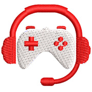 Controller Headset digitized embroidery design