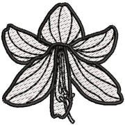 Amaryllis digitized embroidery design