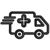 Ambulance Truck digitized embroidery design