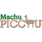 Machu Picchu Llama digitized embroidery design