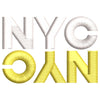 Reflection New York City Logo digitized embroidery design