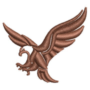 Brown Flying Eagle digitized embroidery design