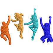 Colorful Dance Group digitized embroidery design