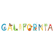 California Sign logo dtg printing design