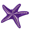 Purple Star Fish digitized embroidery design