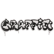 Graffiti digitized embroidery design