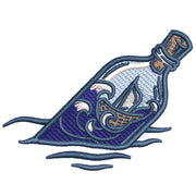 Boat In Bottle digitized embroidery design