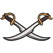 Pirate Swords digitized embroidery design