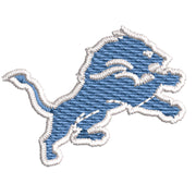 Aqua Lion Flag digitized embroidery design