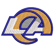 LA Flash Logo digitized embroidery design