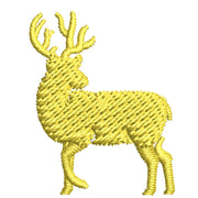 Michigan Deer Logo digitized embroidery design