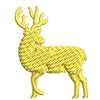 Michigan Deer Logo digitized embroidery design