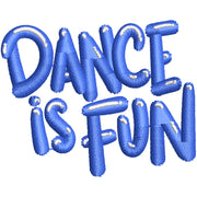 Dance Is Fun digitized embroidery design