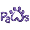 Paws Logo digitized embroidery design