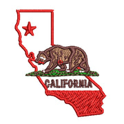 California Bear with Map digitized embroidery design