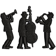 Jazz Musician Band digitized embroidery design