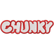 Chunky digitized embroidery design