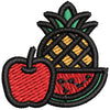 Mix Fruits digitized embroidery design