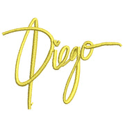 Diego Script digitized embroidery design