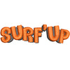 Surf Up Logo digitized embroidery design